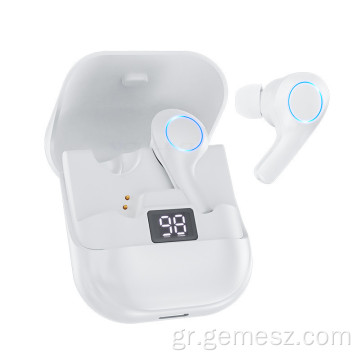 Αδιάβροχα ασύρματα ακουστικά Bluetooth 5.0 με θήκη φόρτισης